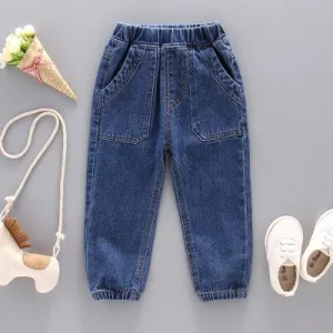 Toddler's Casual Elastic Waist Jeans