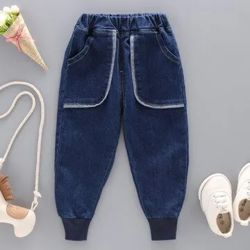 Toddler's Casual Elastic Waist Jeans