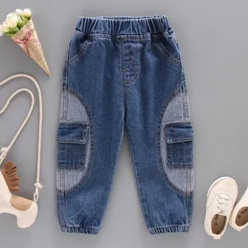 Toddler's Casual Elastic Waist Jeans