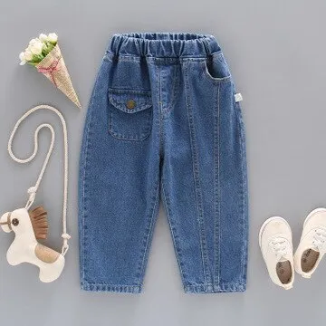 Toddler's Casual Elastic Waist Jeans