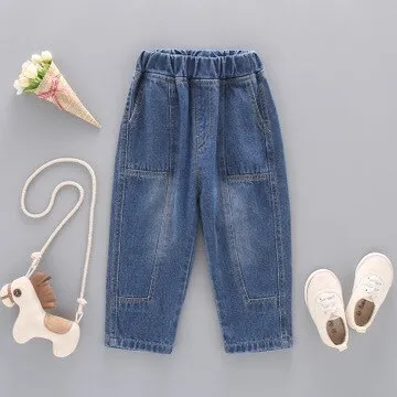 Toddler's Casual Elastic Waist Jeans