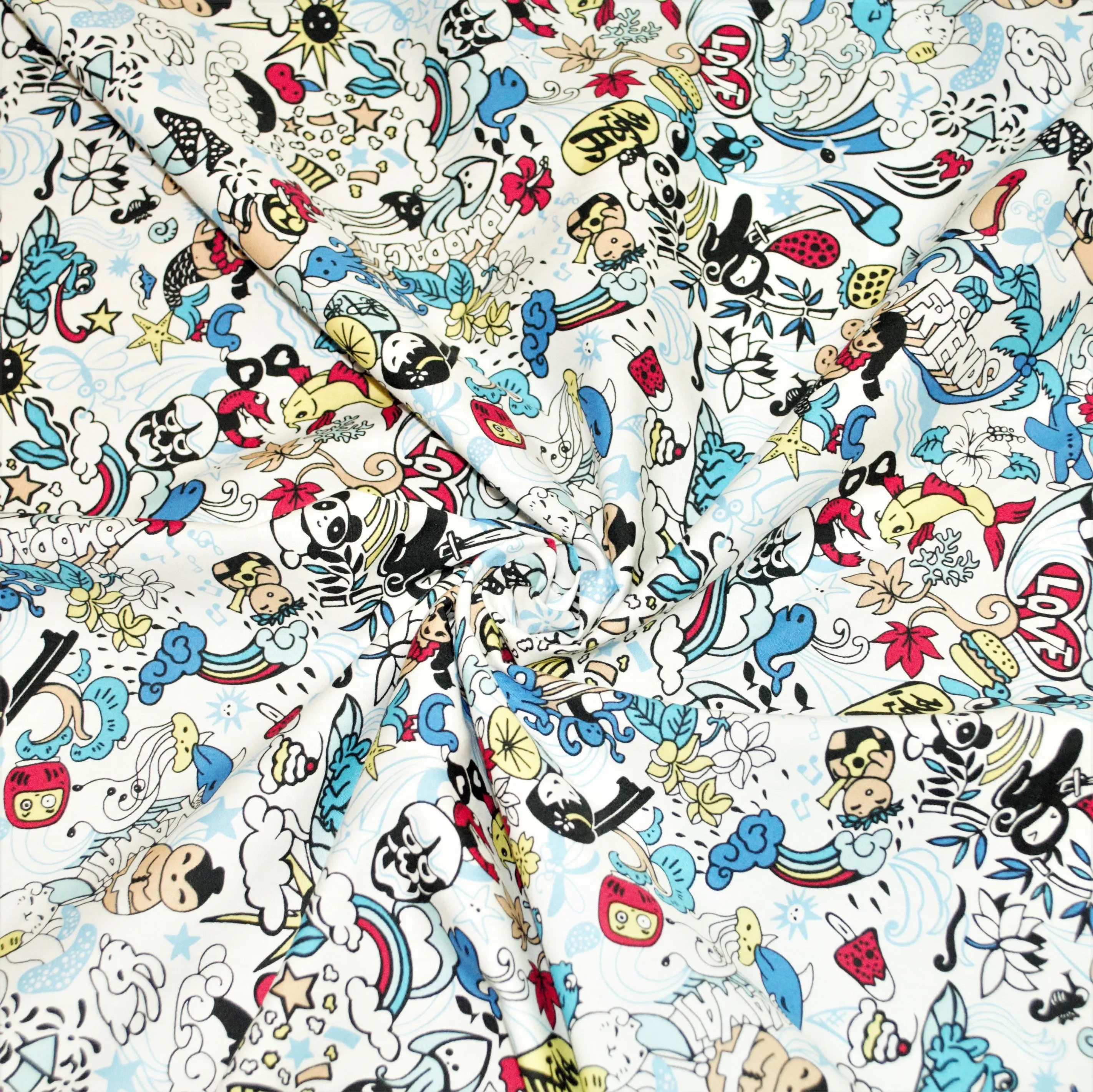 Tomodachi Friends Cute Cartoon Print