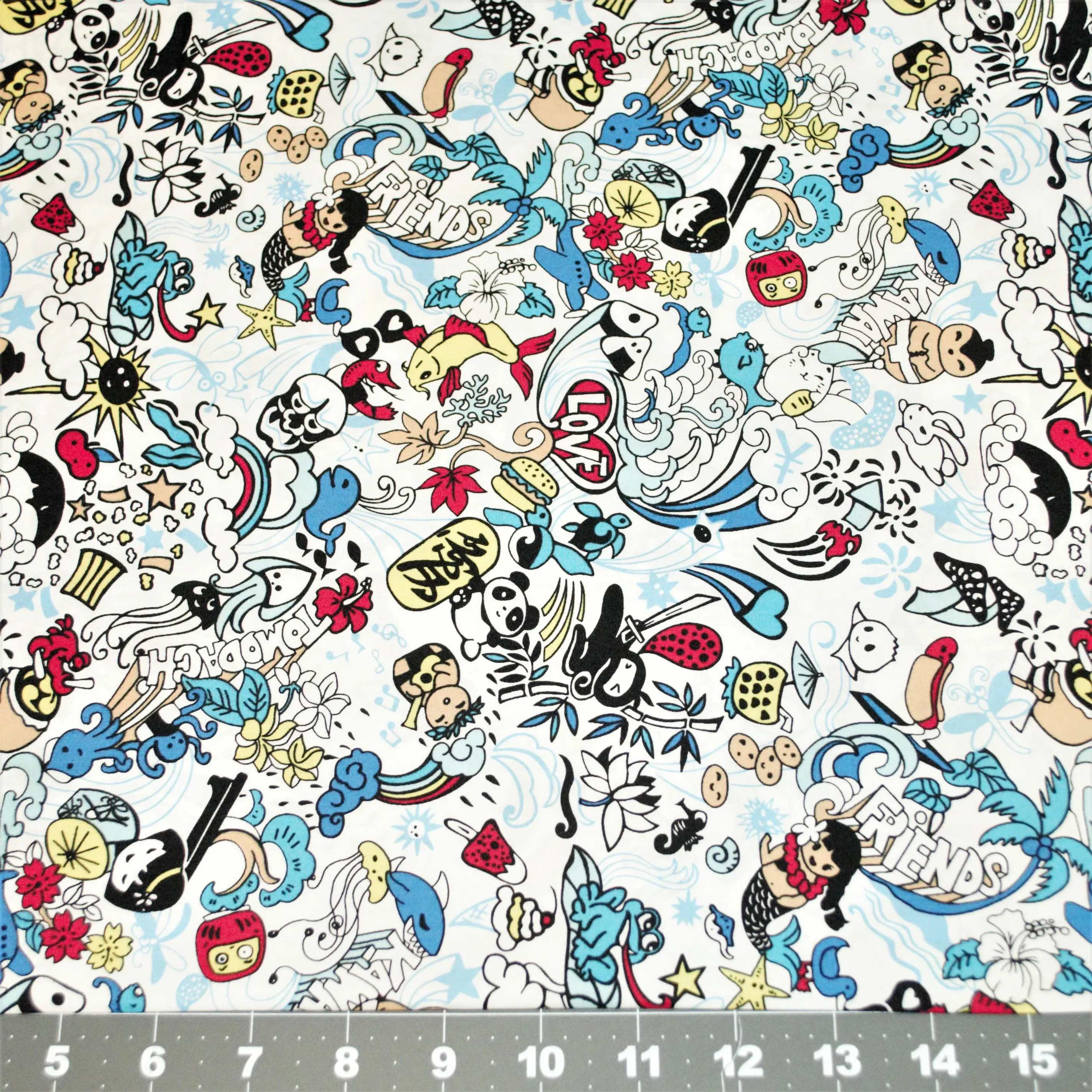 Tomodachi Friends Cute Cartoon Print