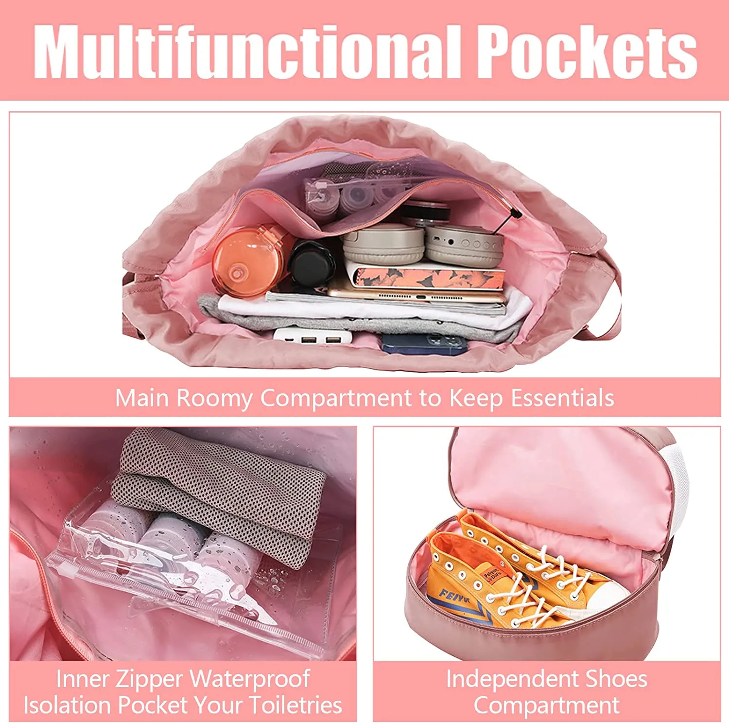 Travel Bag with Bottom Storage