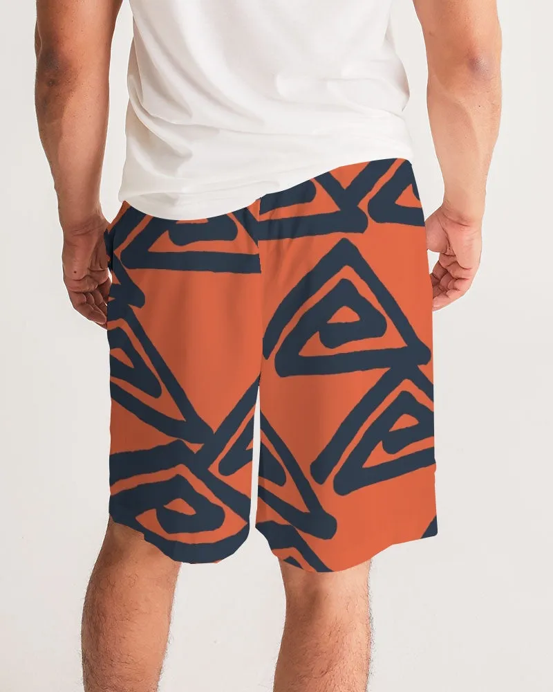 Triangle Labyrinth Masculine Jogger Shorts