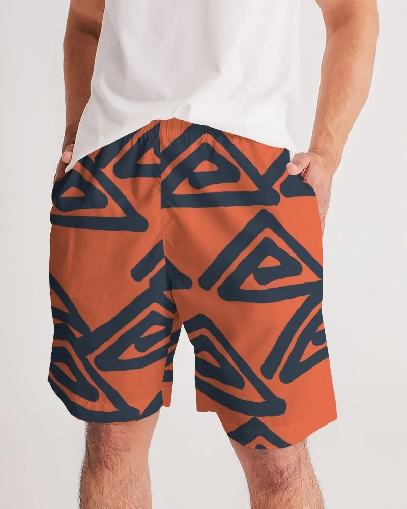 Triangle Labyrinth Masculine Jogger Shorts