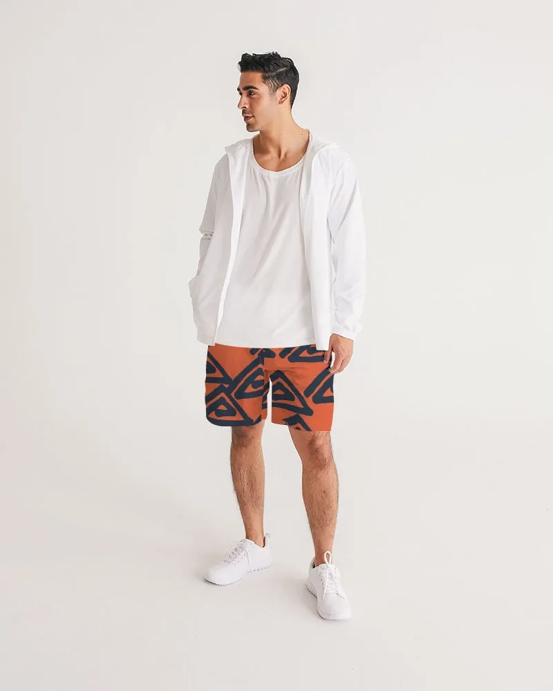 Triangle Labyrinth Masculine Jogger Shorts