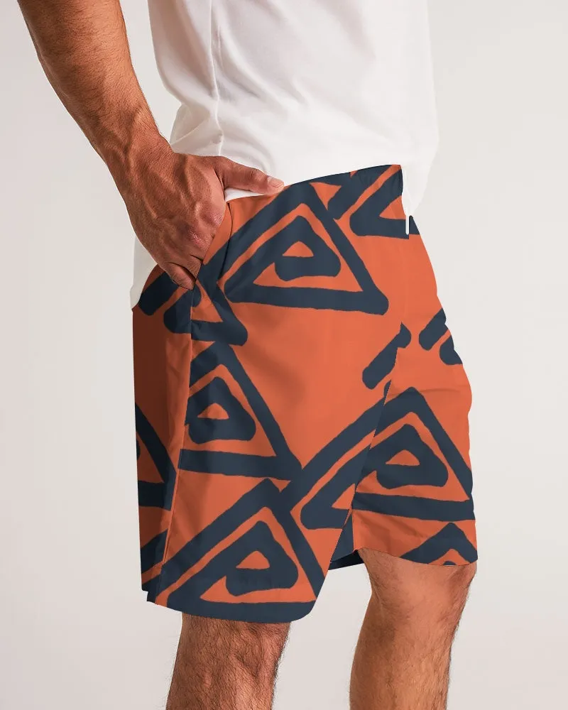 Triangle Labyrinth Masculine Jogger Shorts