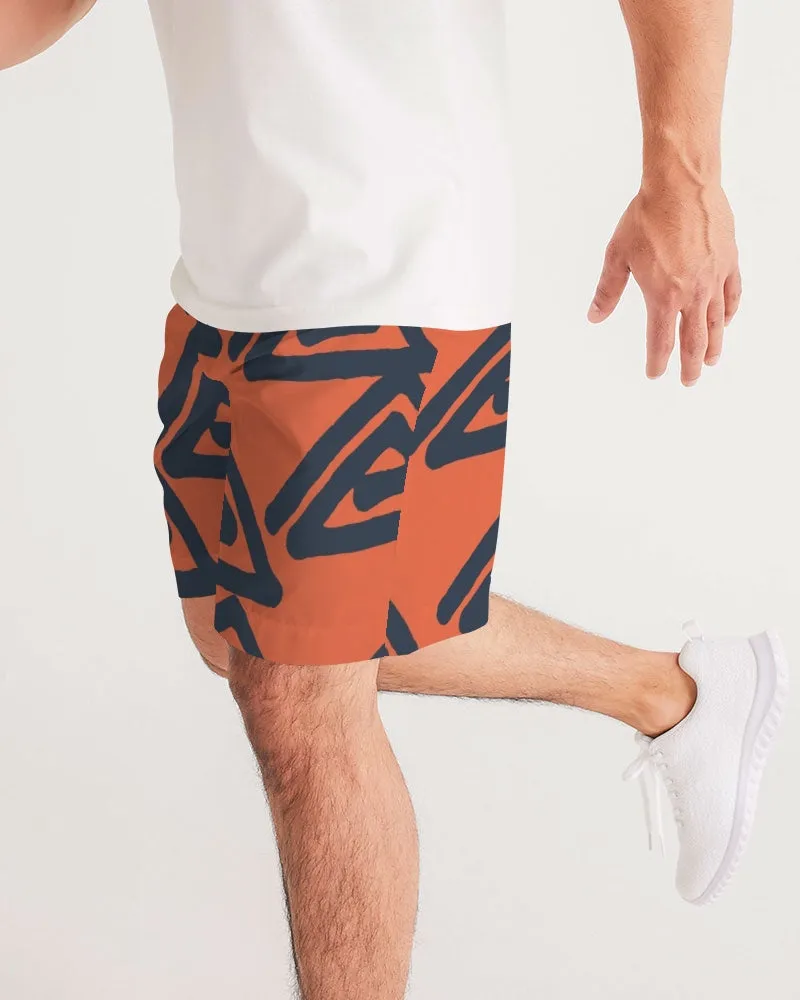 Triangle Labyrinth Masculine Jogger Shorts