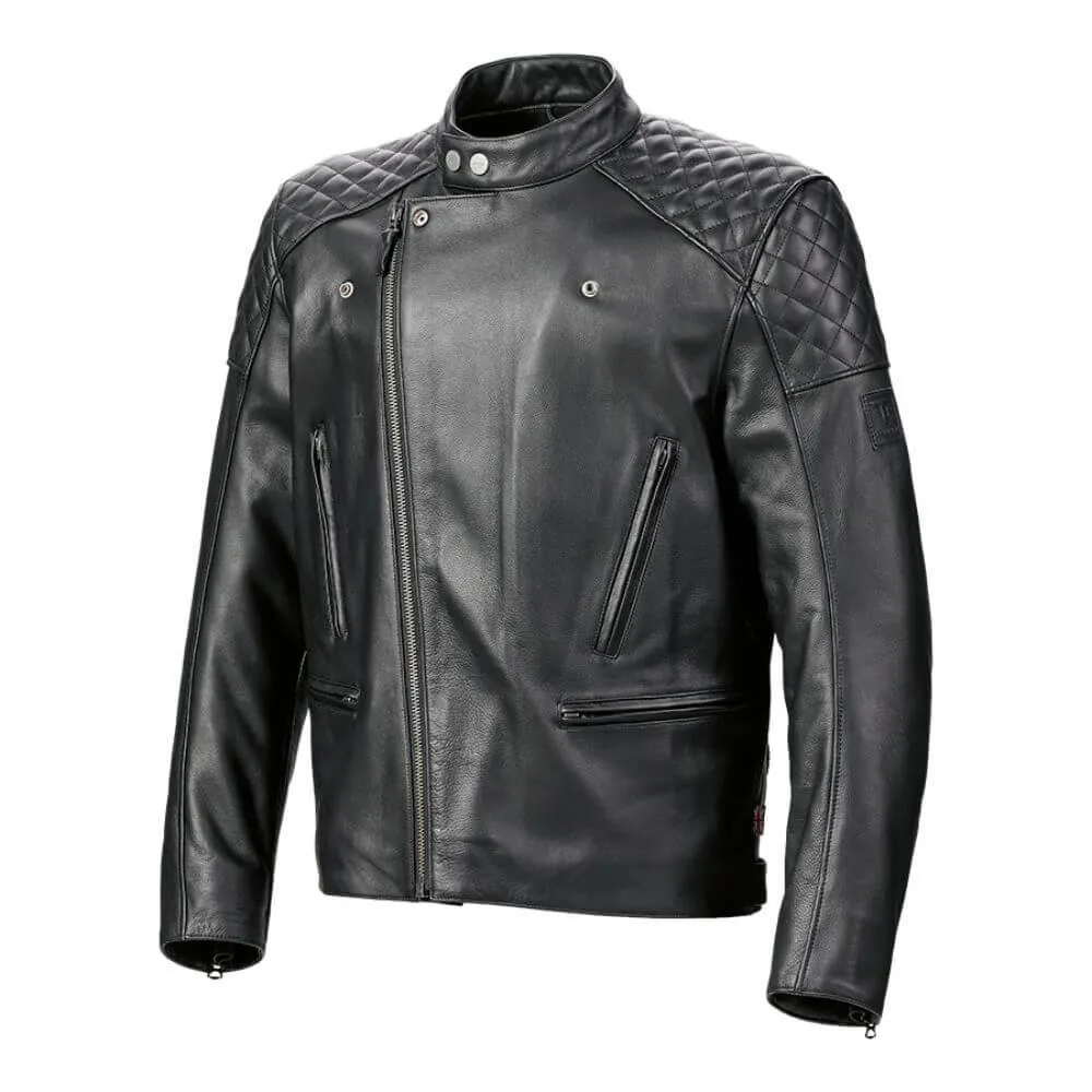 Triumph Braddan Asymmetric Leather Jacket Black