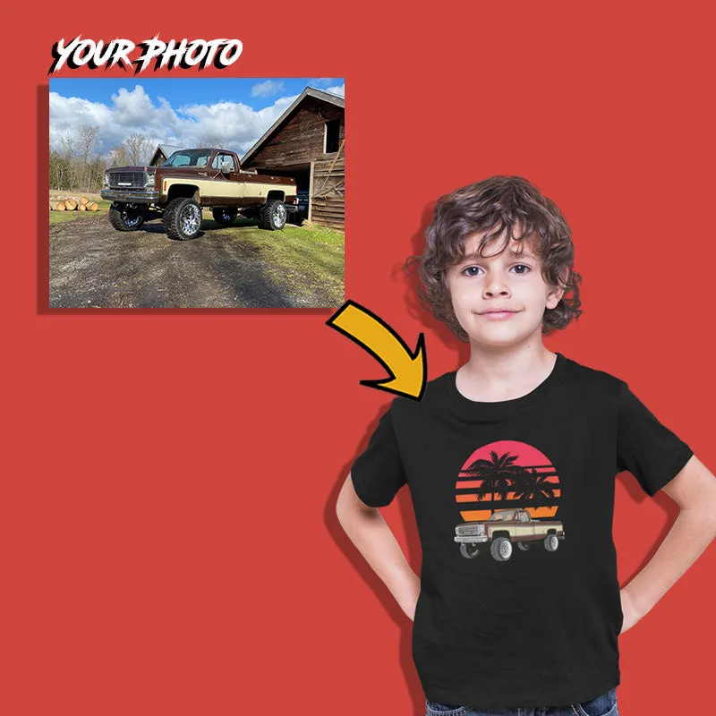 Trucks | Custom Print for Kids | Unisex T-shirt