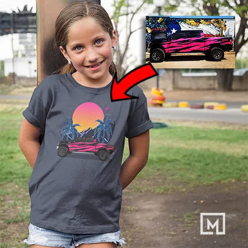 Trucks | Custom Print for Kids | Unisex T-shirt