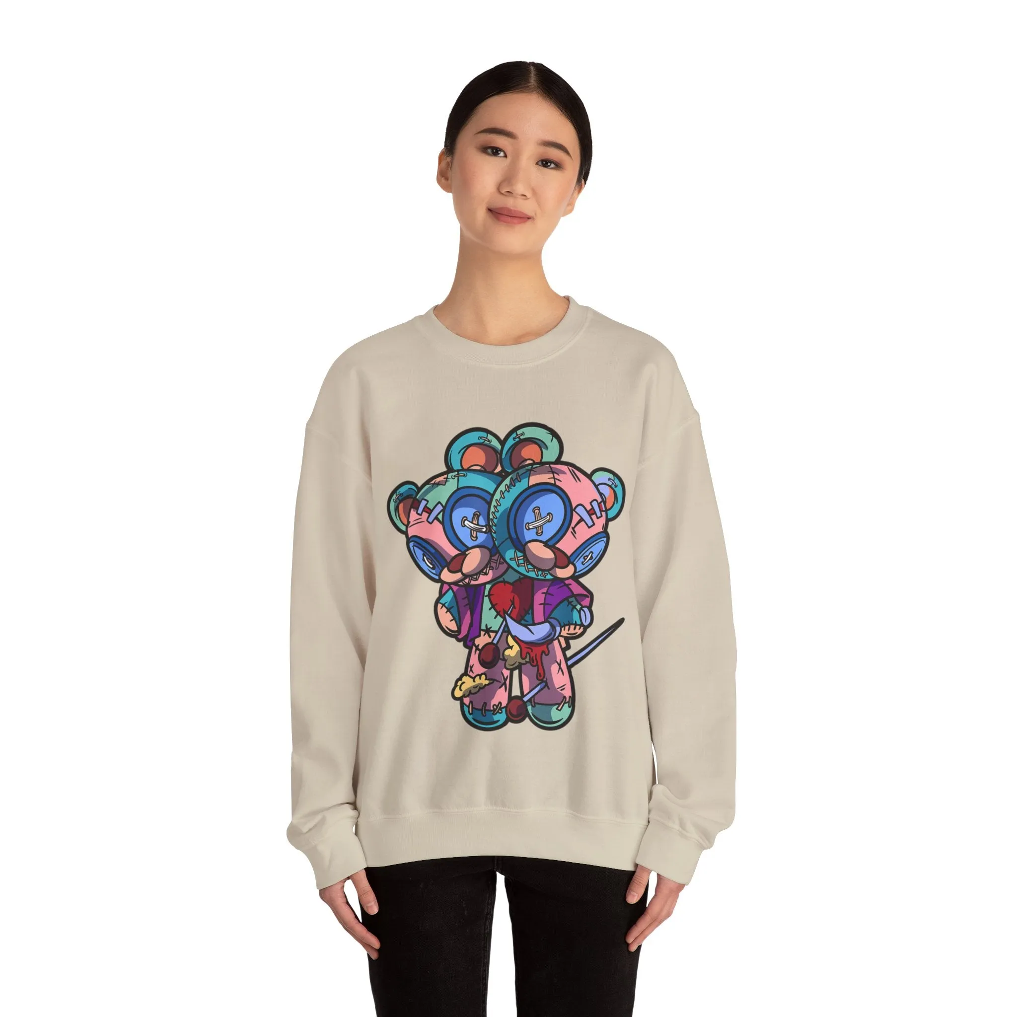 Twin Heads Teddy Bear Sweatshirt