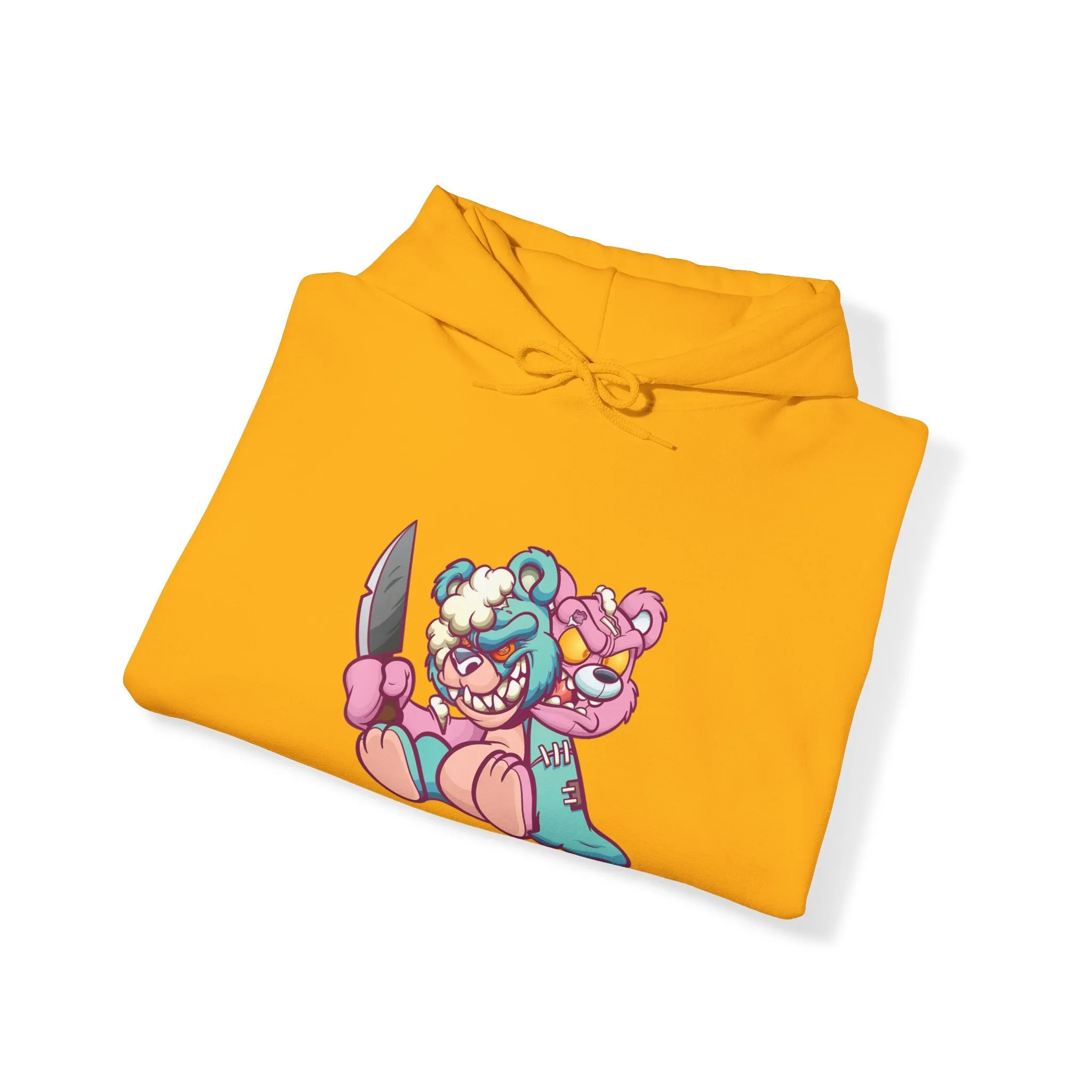 Two Headed Knife Teddy Bear Hoodie