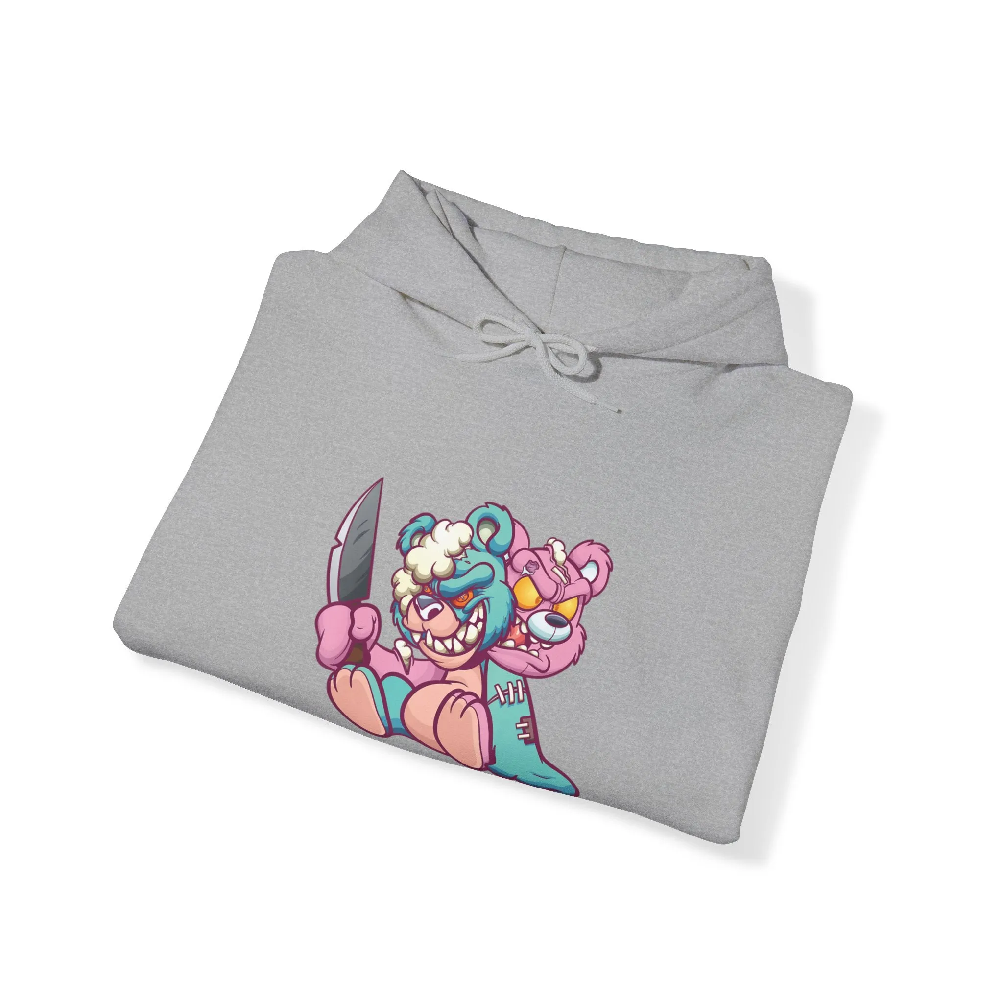 Two Headed Knife Teddy Bear Hoodie