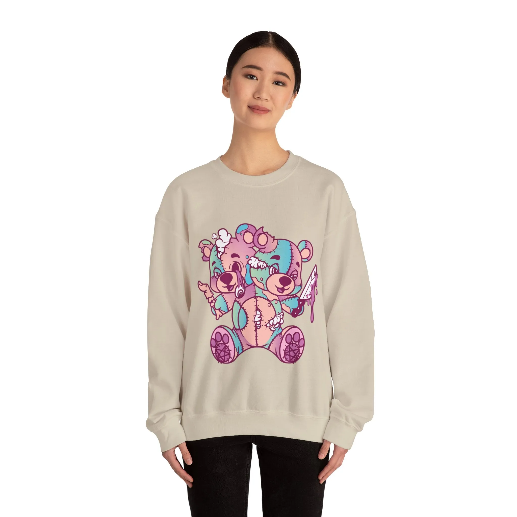 Two Headed Teddy Bear Sweatshirt