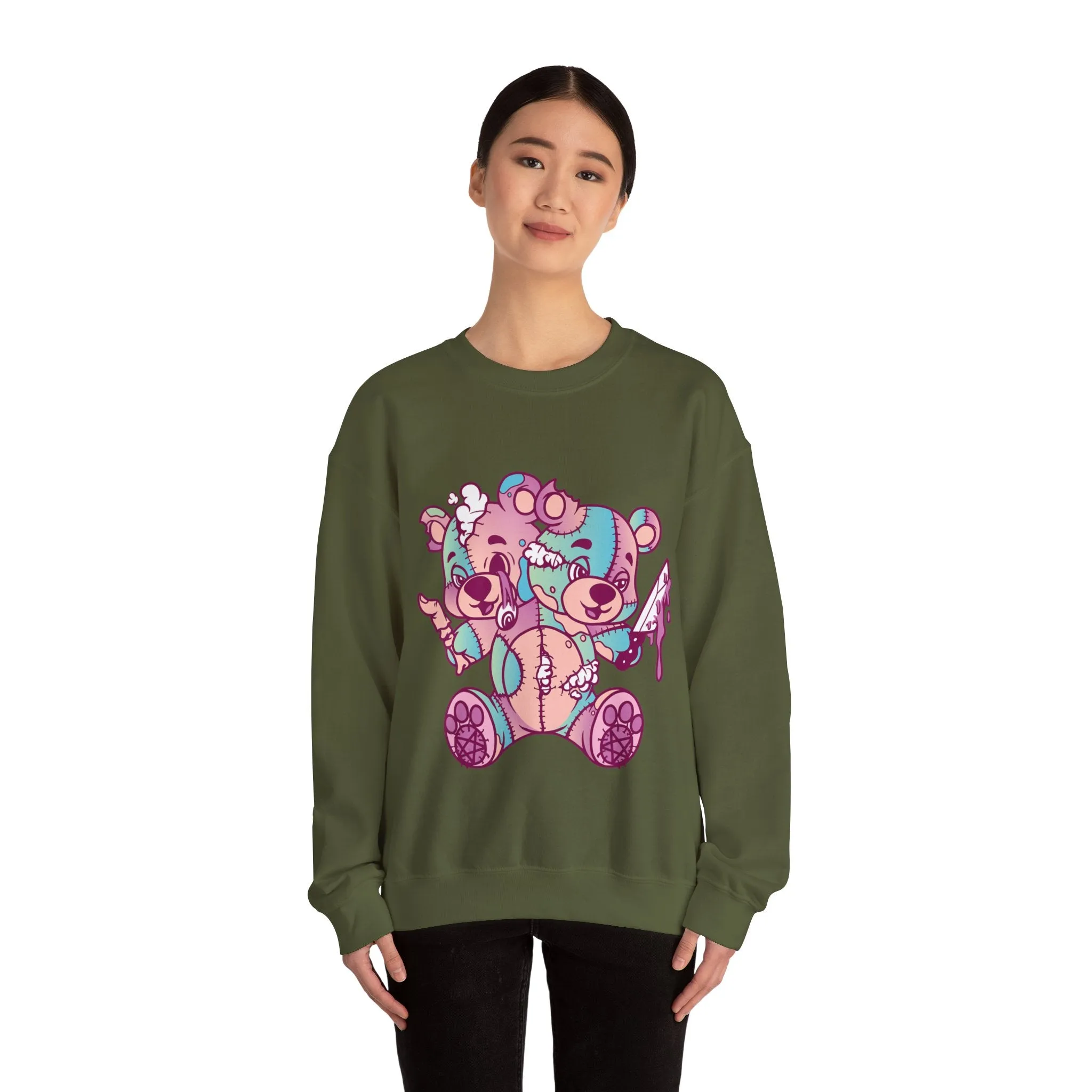 Two Headed Teddy Bear Sweatshirt