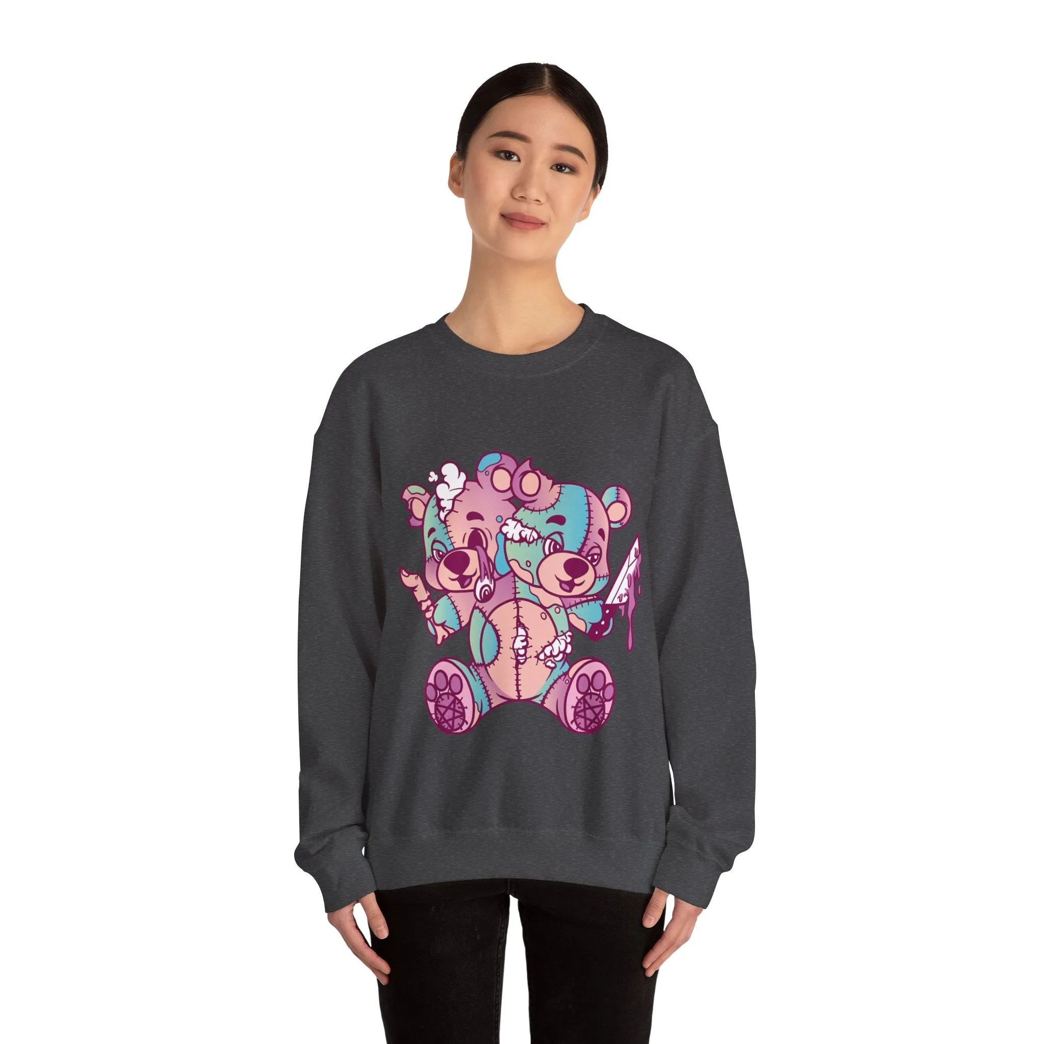 Two Headed Teddy Bear Sweatshirt