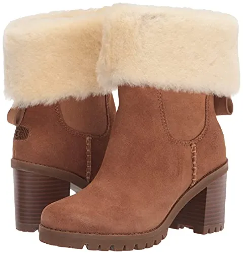 UGG Women's Lupine Fashion Boot, Chestnut Suede, 8