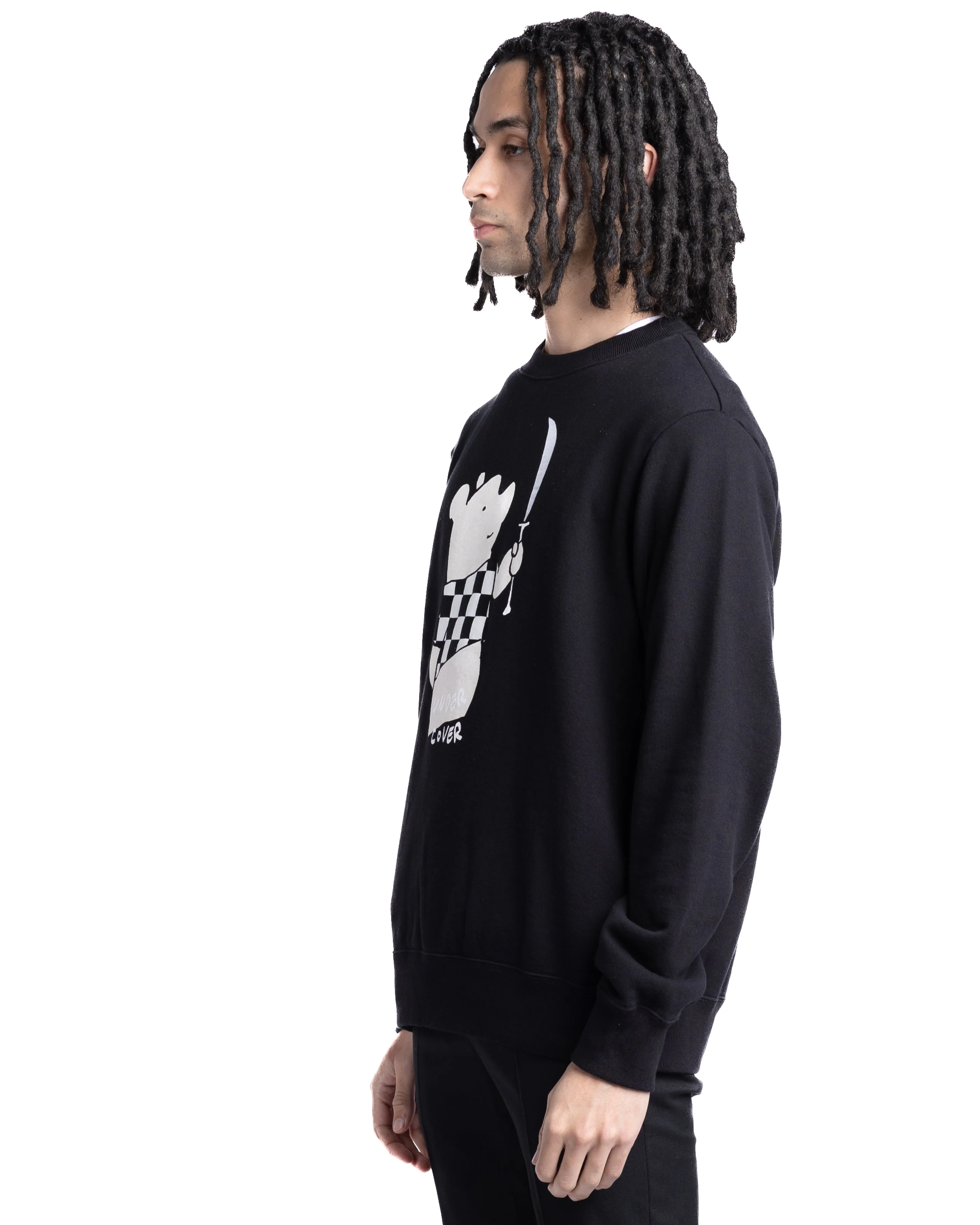 Undercover UC1C4891-2 Bear Graphic Crewneck Black