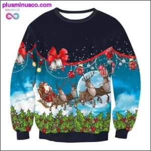 Unisex Men Women UGLY CHRISTMAS SWEATER Vacation Santa Funny