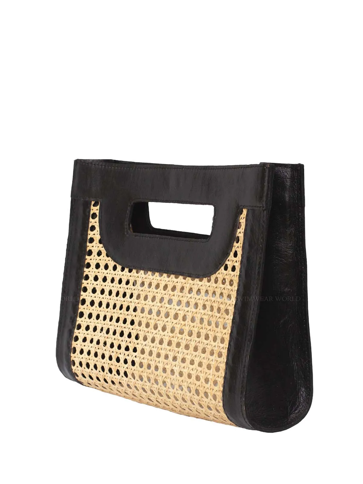 Venice Medium Cane Leather Clutch ::RET