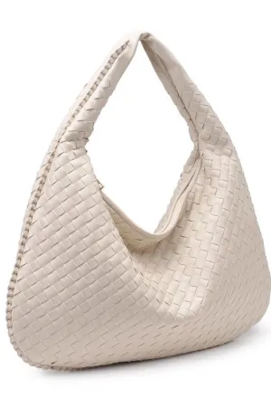 Victoria Woven Hobo Bag