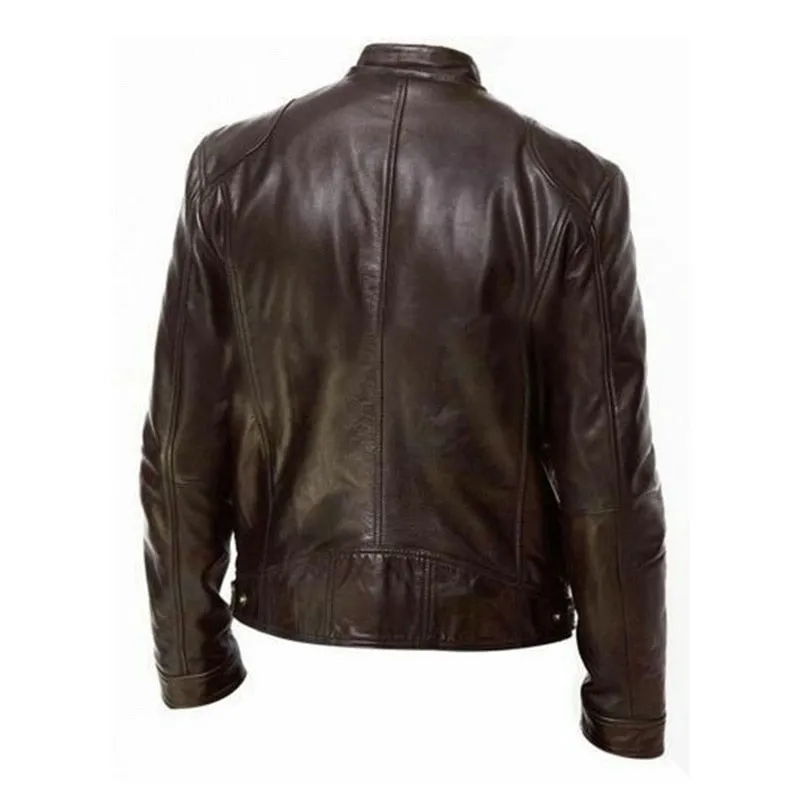 West Louis™ 2023 Motorcycle Street Style Leather Jacket
