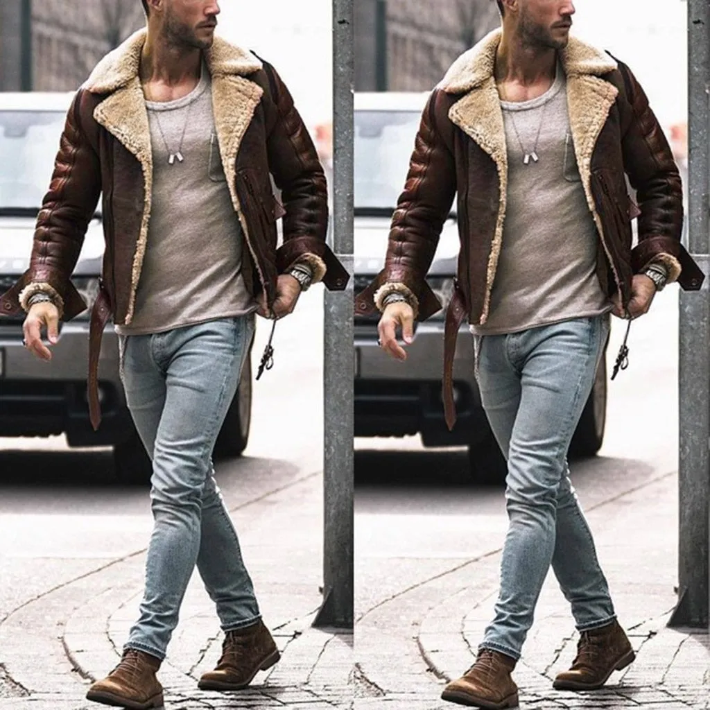 West Louis™ Outlaw Style Leather Jacket