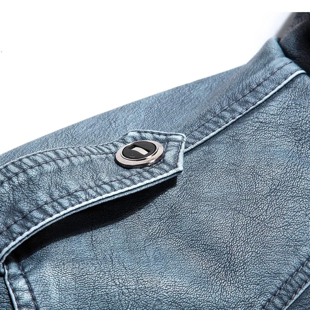 West Louis™ Winter Fashion PU Leather Jacket