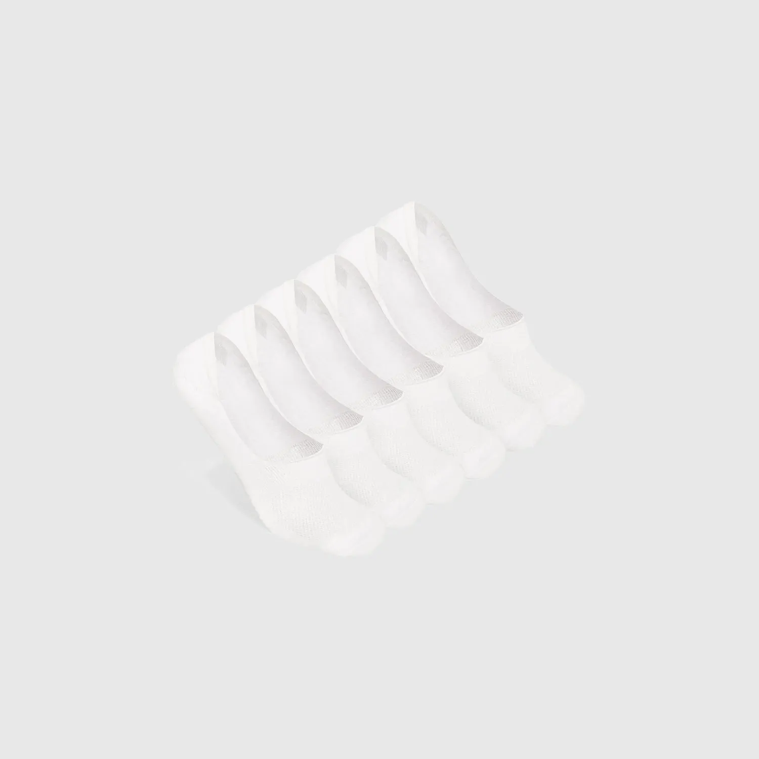 White No Show Socks 3-Pack