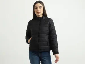Women Quilted High Neck Jacket