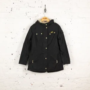 Women's Barbour International Flywheel Parka Jacket - Black - Women's M