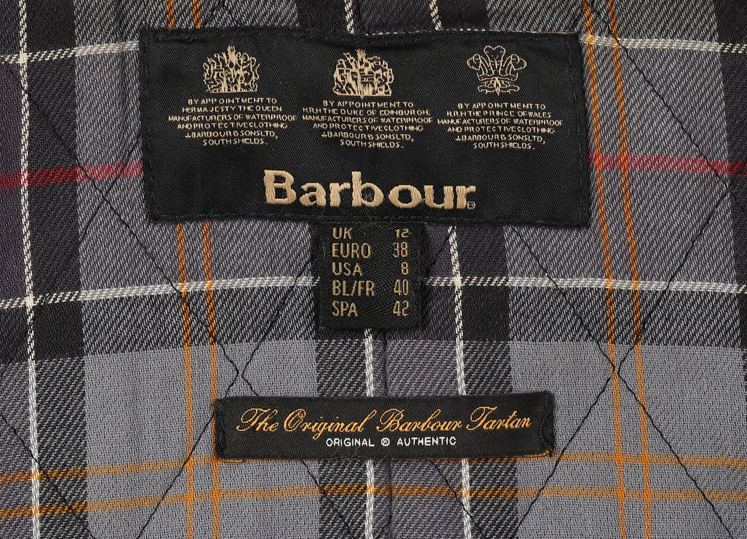 Women's Barbour Kelsall Wax Parka Jacket Coat - Blue - Women's M