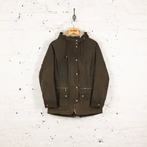 Women's Barbour Kelsall Wax Parka Jacket - Green - Women's M