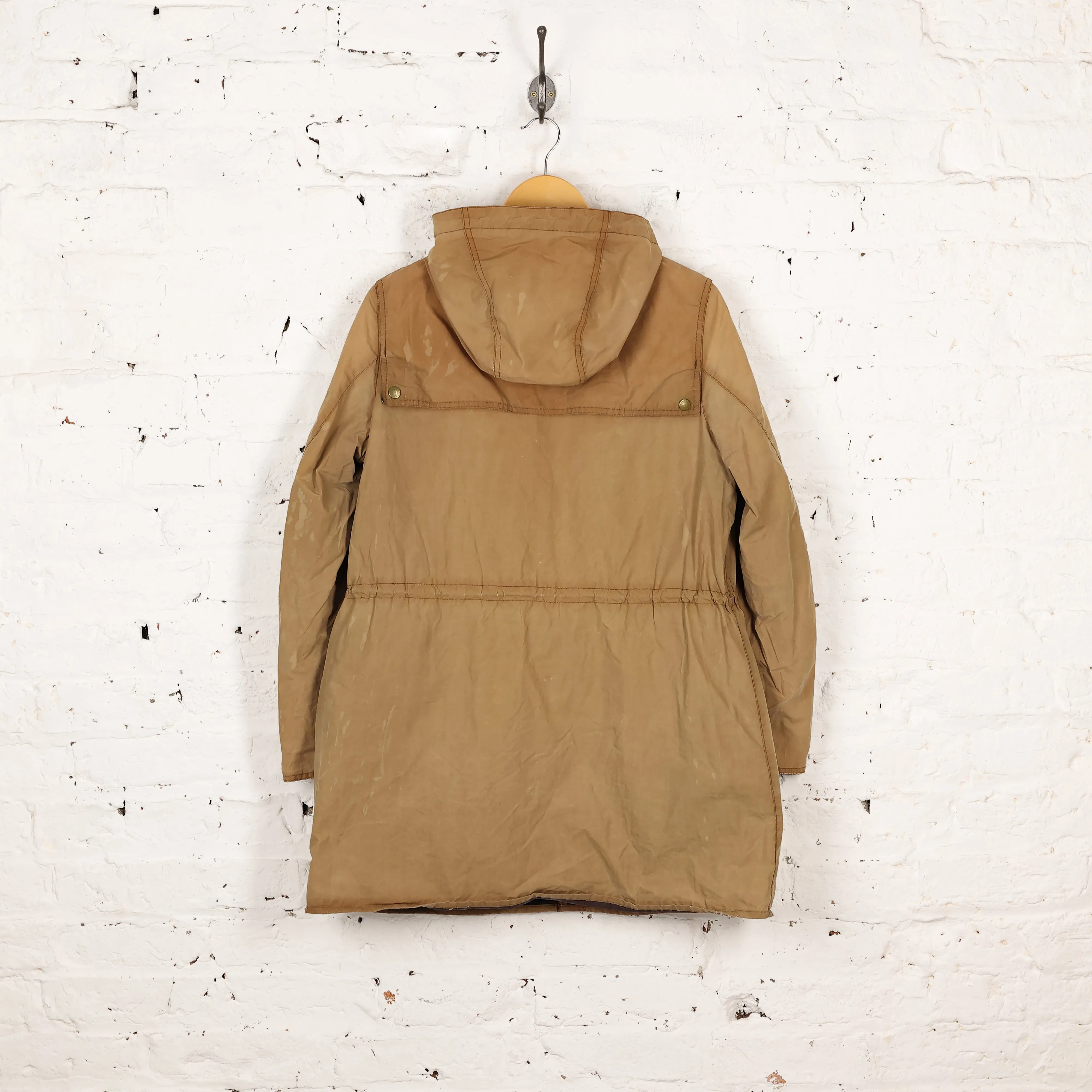 Women's Barbour Ladies Durham Parka Style Jacket - Brown - Women's XL
