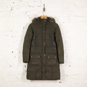 Women's Barbour Peninsula Down Parka Jacket - Green - Women's S