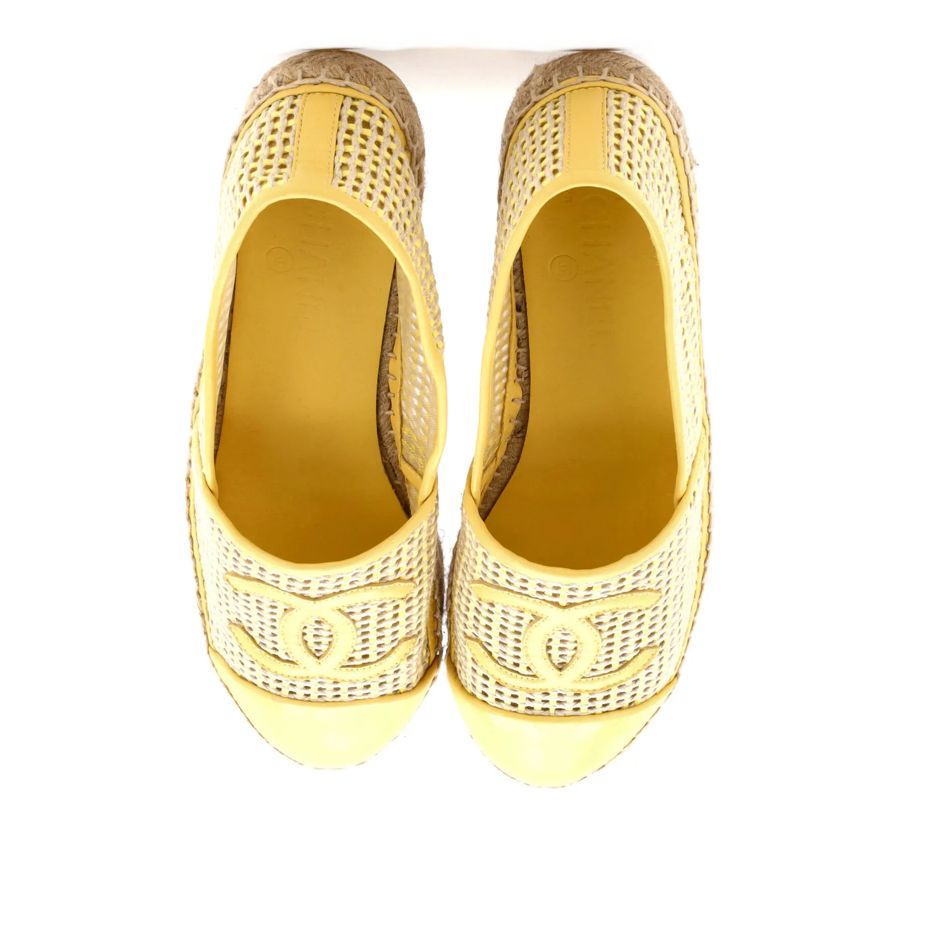 Women's CC Cap Toe Espadrilles Woven Mesh
