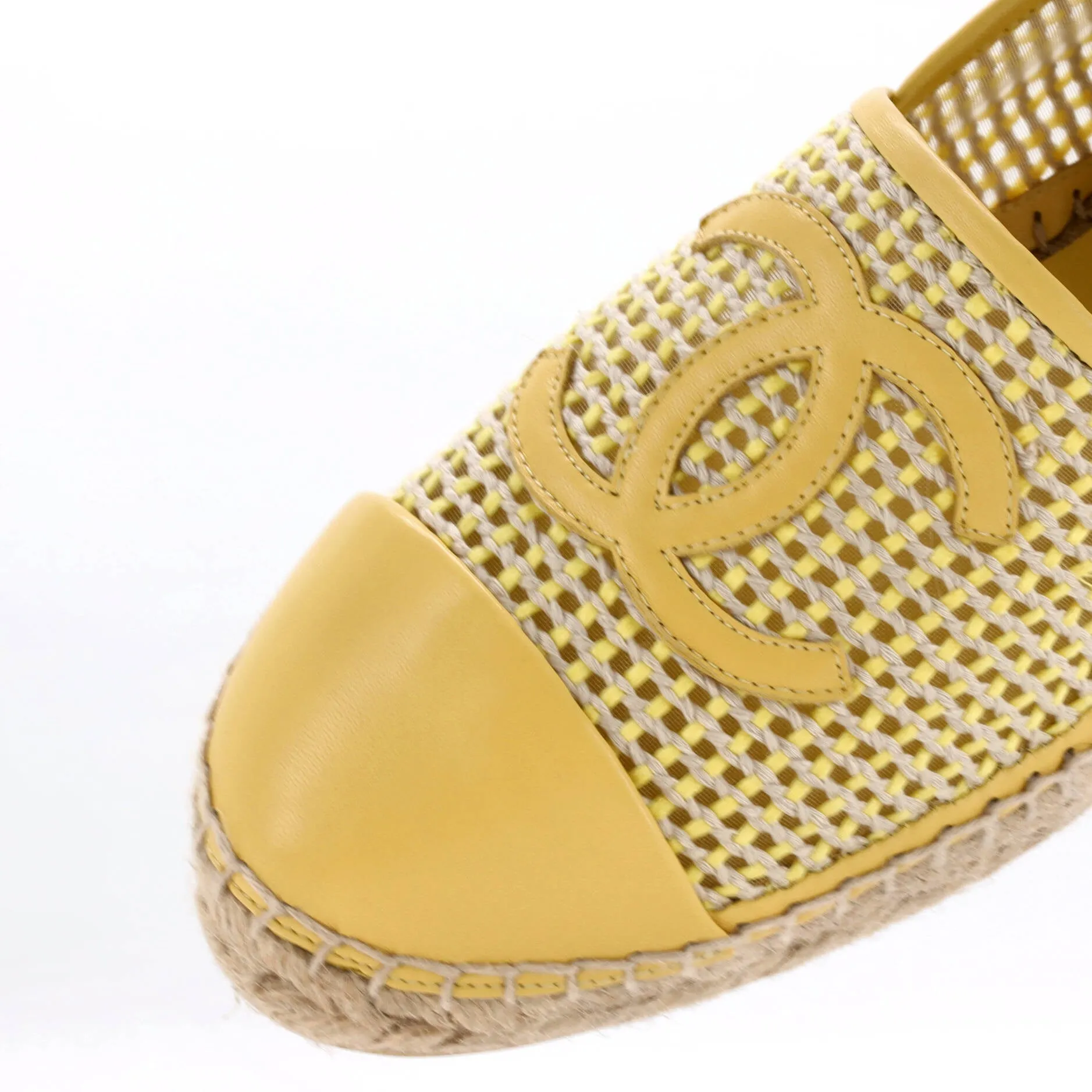 Women's CC Cap Toe Espadrilles Woven Mesh