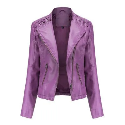 Women's Leather Jackets Women's Short Jackets