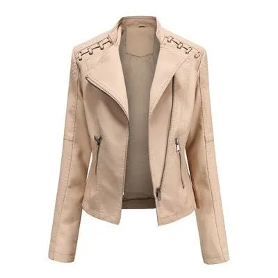 Women's Leather Jackets Women's Short Jackets