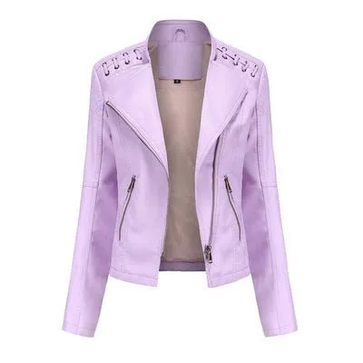 Women's Leather Jackets Women's Short Jackets
