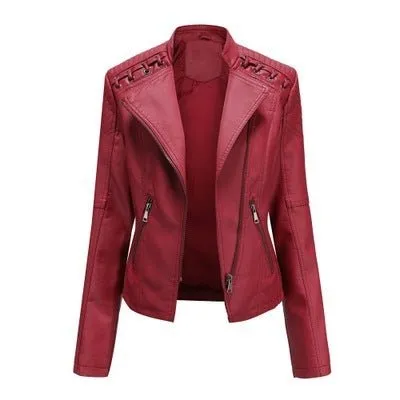 Women's Leather Jackets Women's Short Jackets