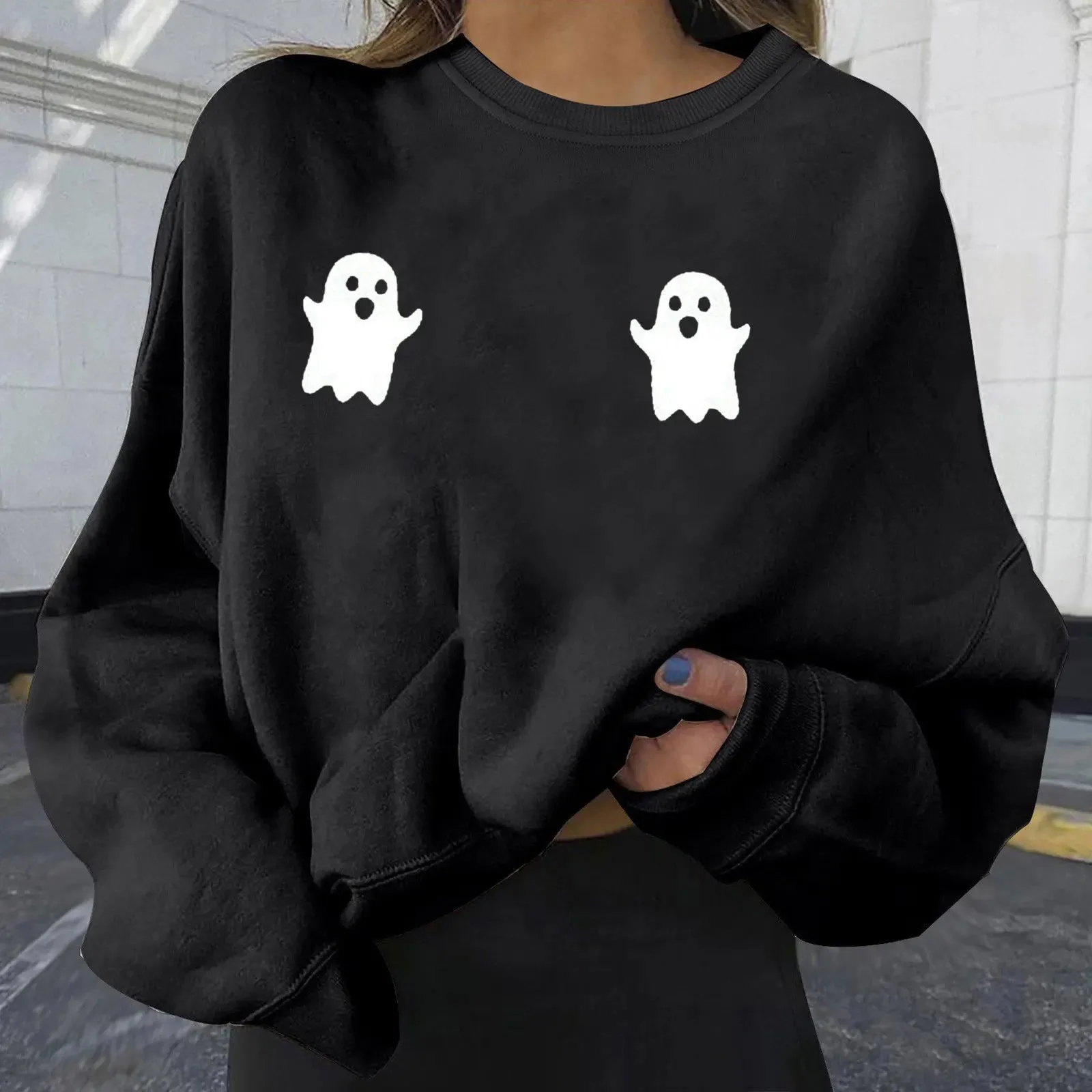 Women's Round Neck Long Sleeve Sweatshirts