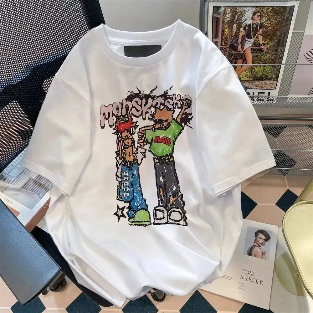 Women's Streetwear Skate Cartoon Short Sleeve T-Shirts