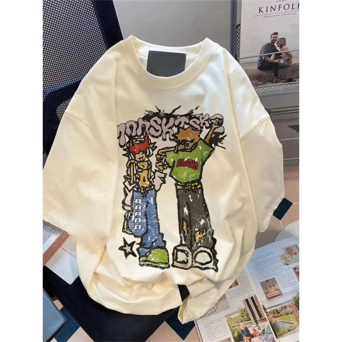 Women's Streetwear Skate Cartoon Short Sleeve T-Shirts