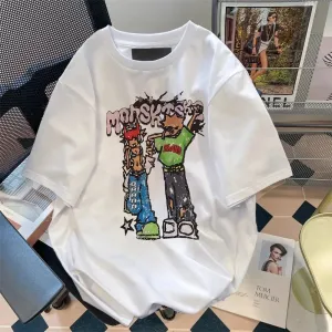 Women's Streetwear Skate Cartoon Short Sleeve T-Shirts