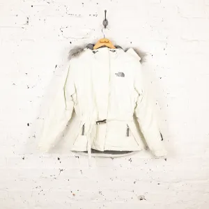 Womens The North Face 550 Parka Jacket Coat - White - Womens M