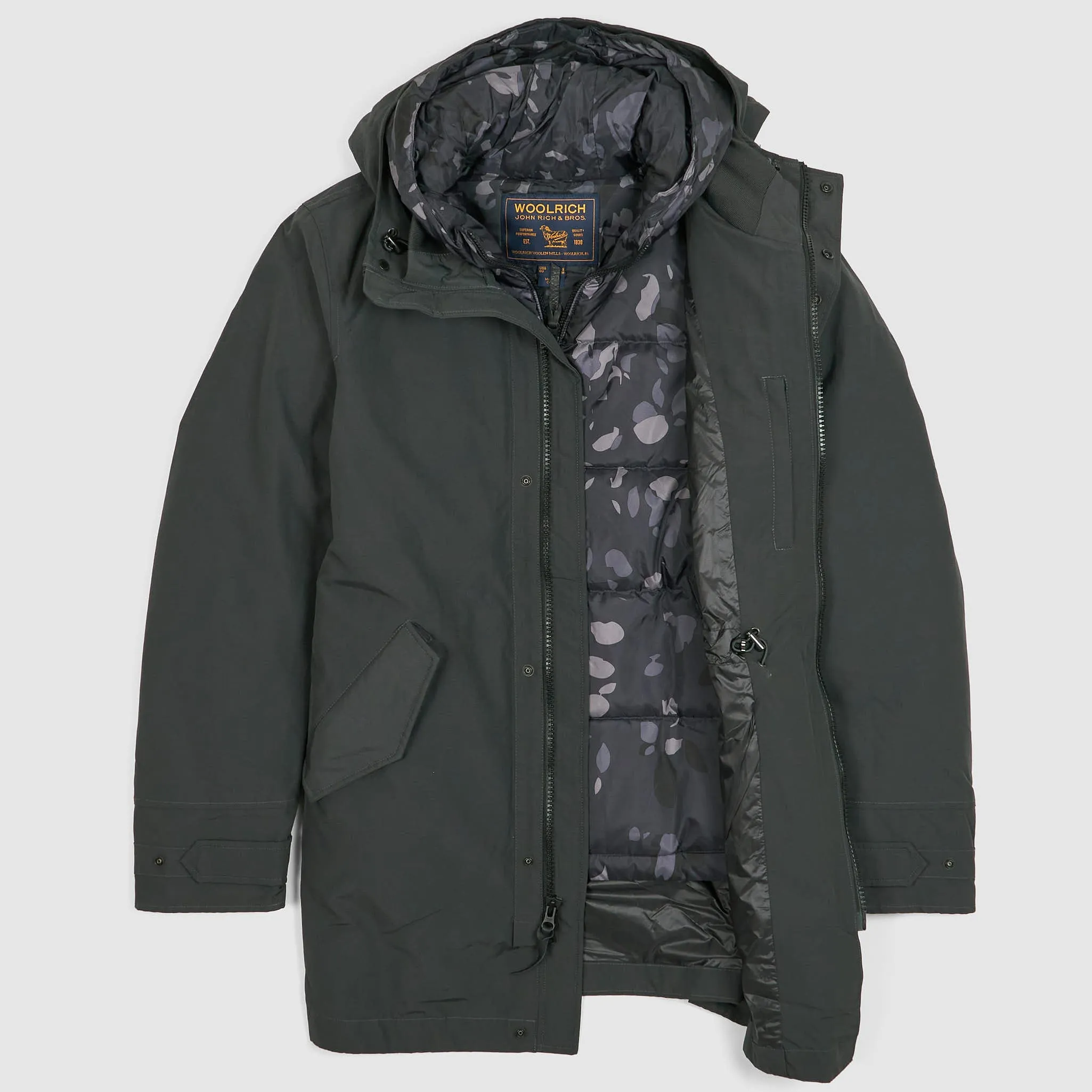 Woolrich Mountain Camo Lining 2 in 1 Parka