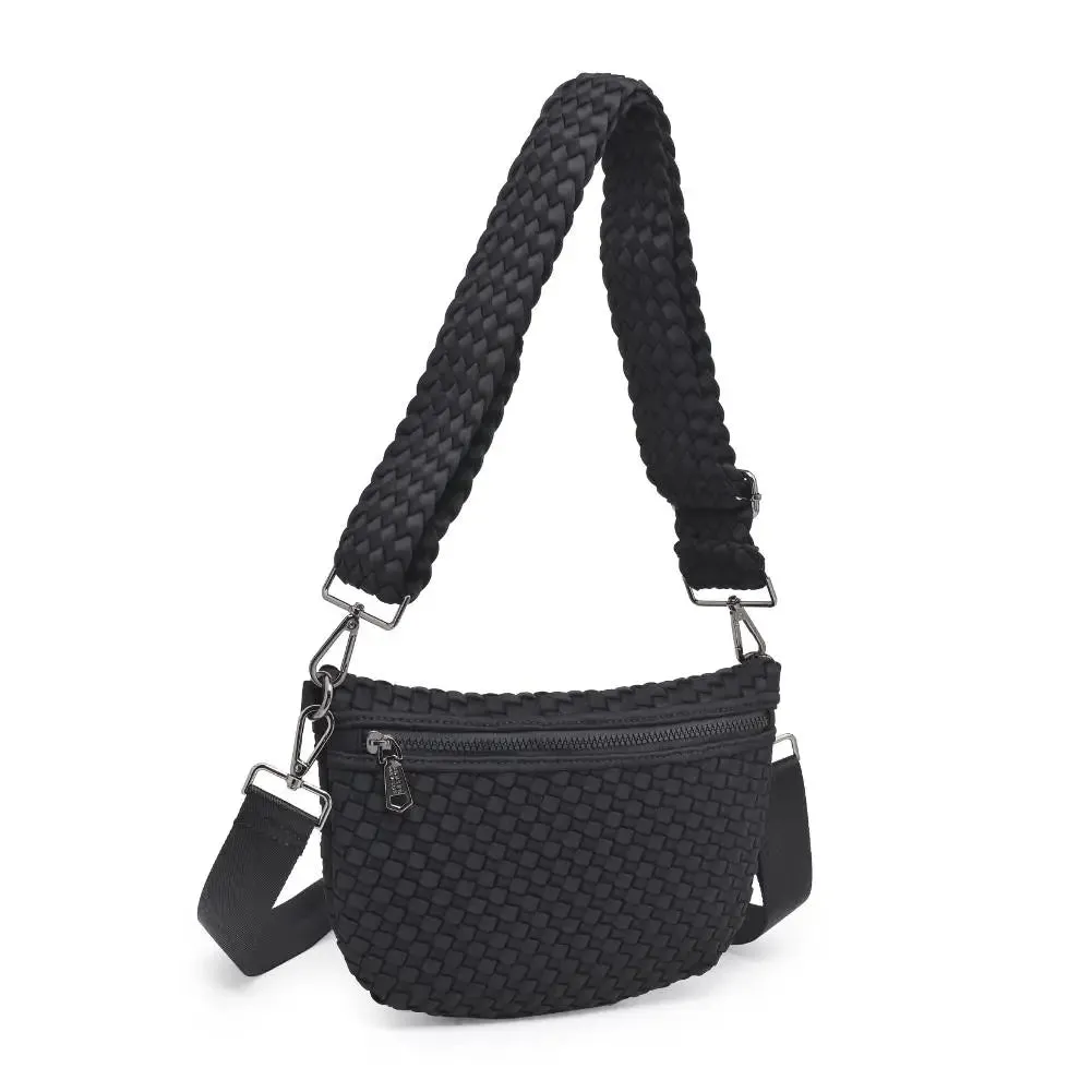 Woven Neoprene Crossbody Bag